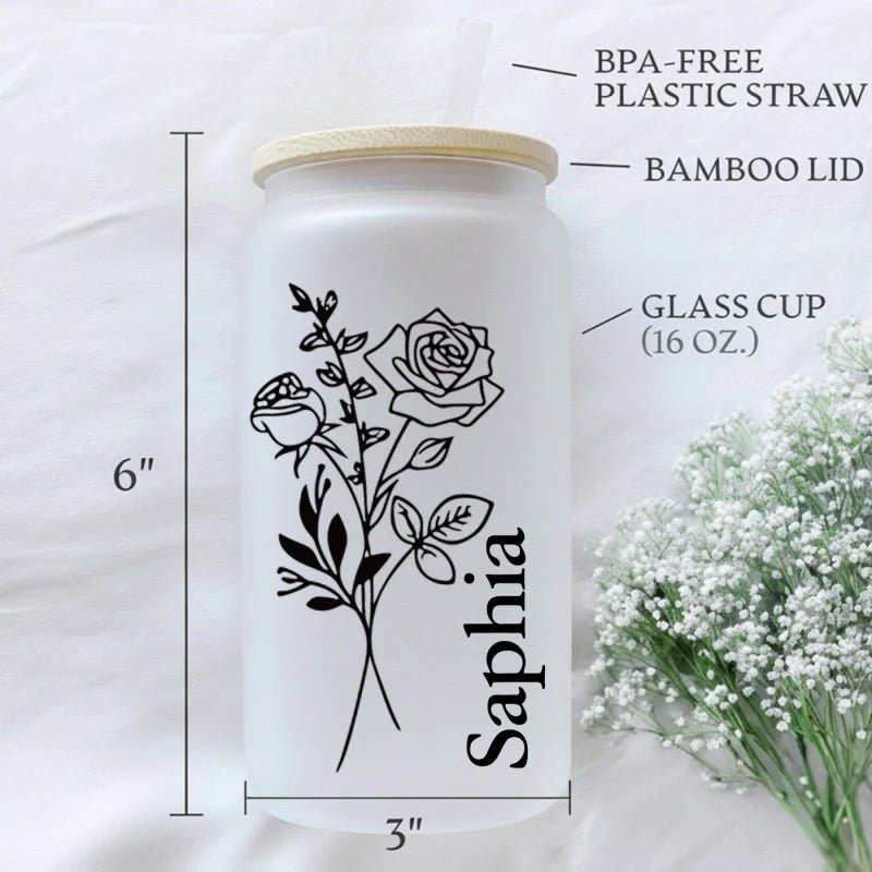 Personalized 16oz Glass Cup - Cupmint